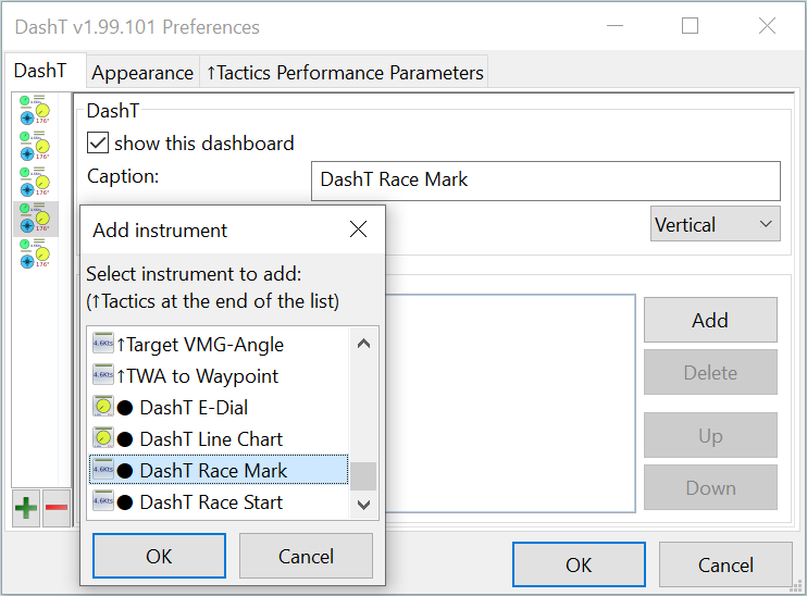 DashT Race Mark - add application