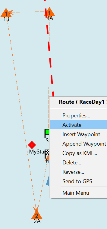 DashT Race Mark - Activate Route