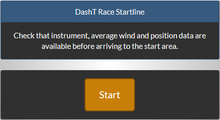 DashT Race Start - standby